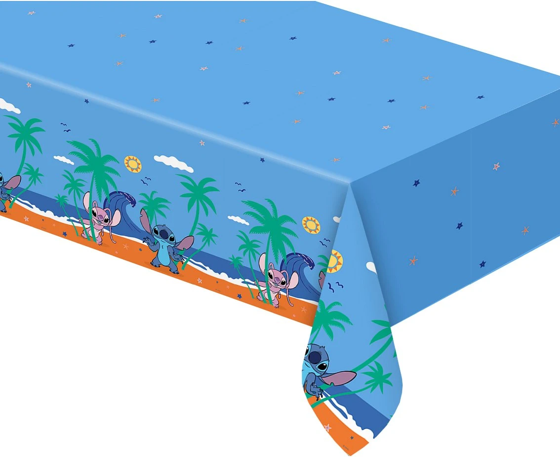 Plastic tablecover Stitch & Angel Disney, 120 x 180 cm, 1 pc